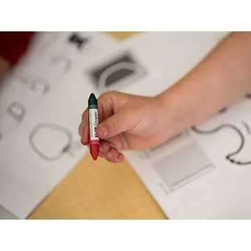 Learning Without Tears FLIP Crayons - Sensory - Get Set for School and Handwriting Without Tears- Pre-K and K, Fine Motor Skills, Writing, Drawing, Coloring- for School or Home Use