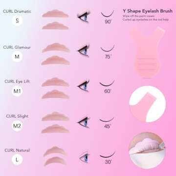 Libeauty Eyelash Lift and Color Kit Brow Lamination with Black Lash Perm Quick Lifting & Voluminous Coloring with Complete Tools DIY Use at Home & Salon Supplies