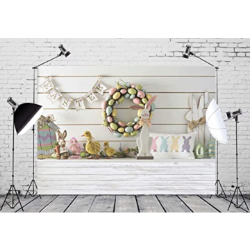 BELECO 7x5ft Happy Easter Photography Backdrop