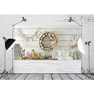 BELECO 7x5ft Happy Easter Photography Backdrop