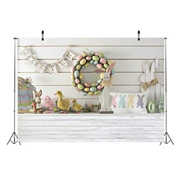 BELECO 7x5ft Happy Easter Photography Backdrop