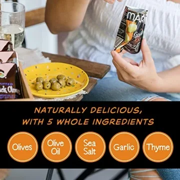Mario Camacho Pitted Snack Olives 1.05oz Pouches - Healthy Snack