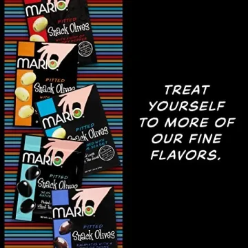 Mario Camacho Pitted Snack Olives 1.05oz Pouches - Healthy Snack