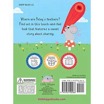 Peacock's Rainbow Feathers - Touch and Feel Board Book - Sensory Board Book