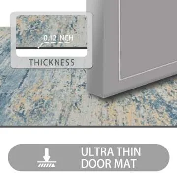 LYGLIGH Ultra Thin Door Mat - Non-Slip & Absorbent