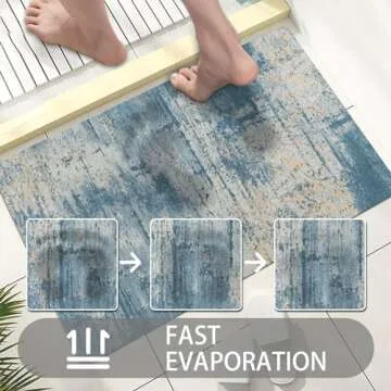 LYGLIGH Ultra Thin Door Mat - Non-Slip & Absorbent