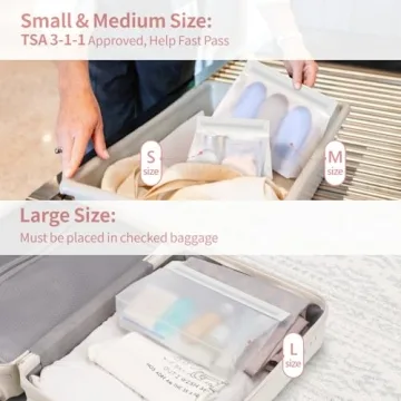 TSA Approved Leak Proof Toiletry Bags - PACKISM