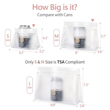 TSA Approved Leak Proof Toiletry Bags - PACKISM