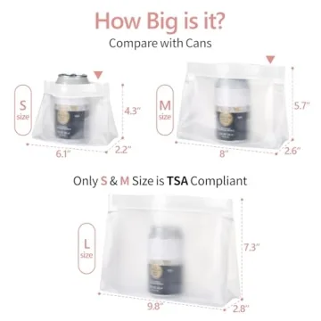 TSA Approved Leak Proof Toiletry Bags - PACKISM