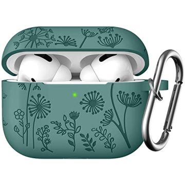 Lerobo Flower Engraved Case for AirPods Pro Case 2nd 1st Generation Case Cover/AirPod Pro Case Cover...