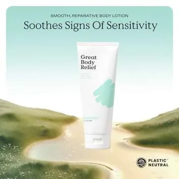 KraveBeauty Great Body Relief Skin Barrier Body Lotion, Contains 5% Tamanu Oil to Soothe Irritation and Ceramides to Retain Moisture, For All Skin Types, Vegan & Cruelty Free, 6.76 fl oz