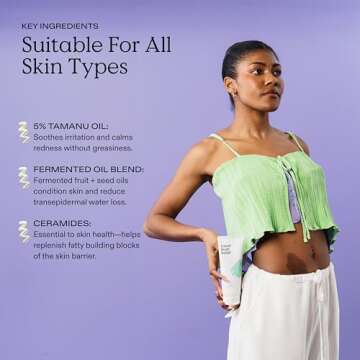 KraveBeauty Great Body Relief Skin Barrier Body Lotion, Contains 5% Tamanu Oil to Soothe Irritation and Ceramides to Retain Moisture, For All Skin Types, Vegan & Cruelty Free, 6.76 fl oz