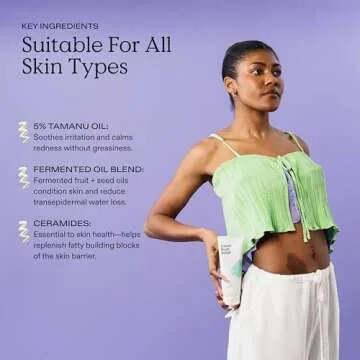 KraveBeauty Great Body Relief Skin Barrier Body Lotion, Contains 5% Tamanu Oil to Soothe Irritation and Ceramides to Retain Moisture, For All Skin Types, Vegan & Cruelty Free, 6.76 fl oz