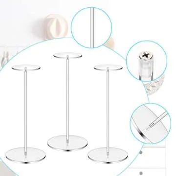 Elegant TRIRITE Acrylic Hat Stands for Stylish Display