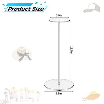 Elegant TRIRITE Acrylic Hat Stands for Stylish Display