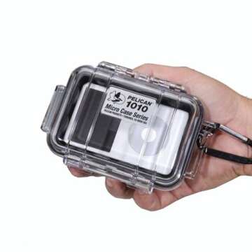 Pelican 1010 Micro Case (Black/Clear)