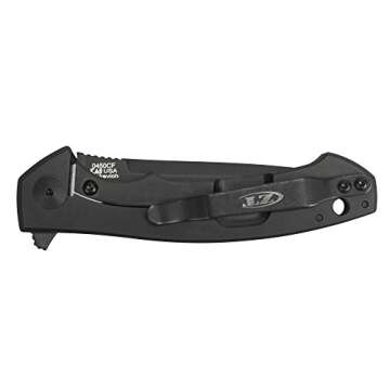 Zero Tolerance 0450CF Folding Knife, 3.25" DLC S35VN Blade, Carbon Fiber & Titanium Handle, KVT Ball-Bearing Opening, Frame Lock, 2.45oz