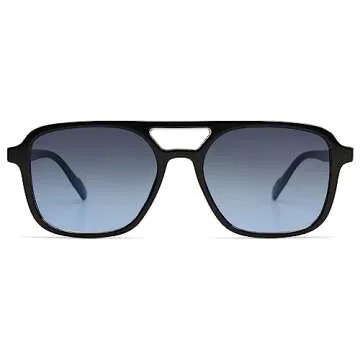 SOJOS Retro Aviator Sunglasses for Women Men,Trendy Rectangle Womens Mens Shades Sun Glasses SJ2202