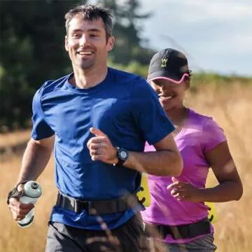 Amphipod Hydraform Ergo Minimalist Handheld Water Bottle, BPA-Free Hydration Pack for Ultra-Running, Marathons & Walking - Charcoal/Clear (16 oz.)