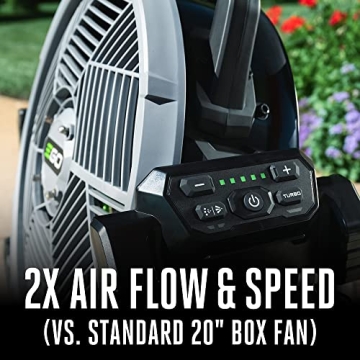 EGO Power+ Cordless Misting Fan for Summer Comfort