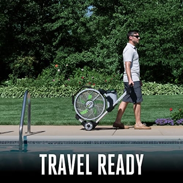 EGO Power+ Cordless Misting Fan for Summer Comfort