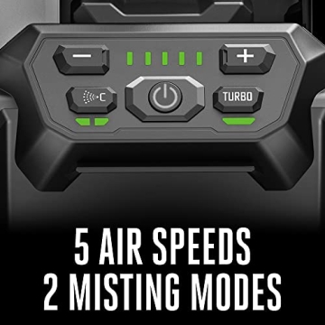 EGO Power+ Cordless Misting Fan for Summer Comfort