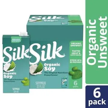 Silk Organic Soy Milk - Unsweetened, Vegan, & Non-GMO