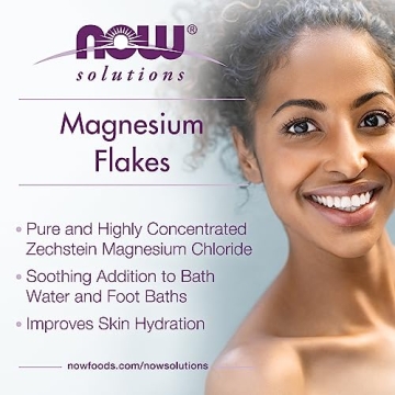 NOW Magnesium Flakes Pure Relaxation from Ancient Seabed