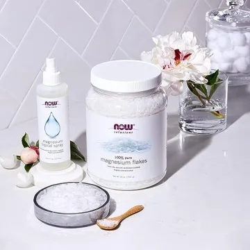 NOW Magnesium Flakes Pure Relaxation from Ancient Seabed