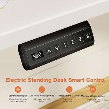 Sweetcrispy Adjustable Electric Height Desk for Home Office