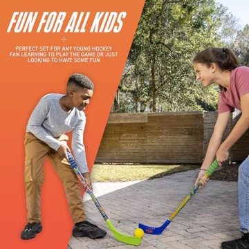 Franklin Sports NERF Proshot Kids Hockey Set for Ages 1-8