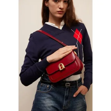 LA'FESTIN Leather Shoulder Bag Women Adjustable Strap Crossbody Purse