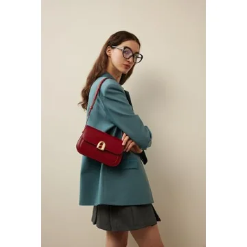 LA'FESTIN Leather Shoulder Bag Women Adjustable Strap Crossbody Purse