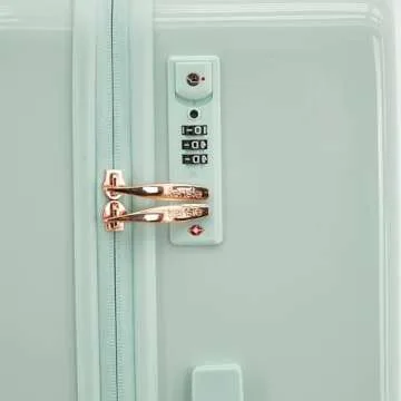 kensie Women's Gemstone Luggage, Mint, 2 Piece Set (28"/20")