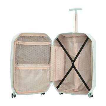 kensie Women's Gemstone Luggage, Mint, 2 Piece Set (28"/20")