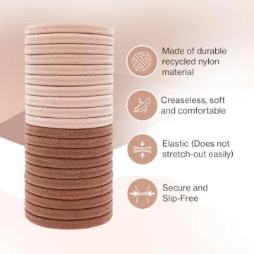 Kitsch No Tangle No Breakage Hair Ties 20pcs Blush