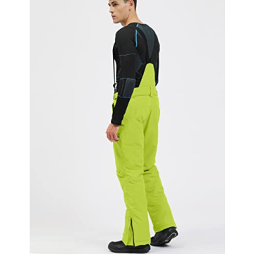 YEEFINE Men's Waterproof Insulated Snow Ski Pants Winter Bibs