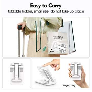 Licheers Adjustable Phone Stand for iPhone and Samsung