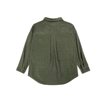 VICHYIE Womens Stylish Oversized Corduroy Shacket