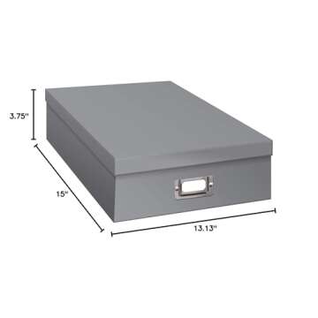 Pioneer Photo Albums OB-12S Gray Storage Box