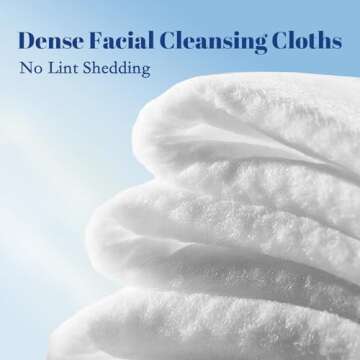 ITO Disposable Face Towel, 70 Count Ultra-Soft 1-Second Quick-Dry Face Towels, Gentle for Sensitive Dry Oily Skin, Facial Towels for Daily Cleansing Makeup Removal (1 Pack)