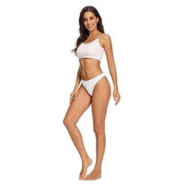 voenxe Seamless Thongs - No Show Breathable Comfort 5-Pack