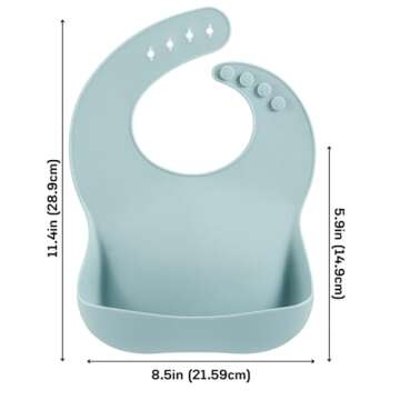 PandaEar Toddler Plates & Silicone Baby Bibs