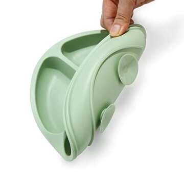 PandaEar Toddler Plates & Silicone Baby Bibs