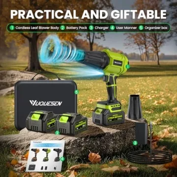 Essential YUQUESEN Handheld Leaf Blower for Yard Care