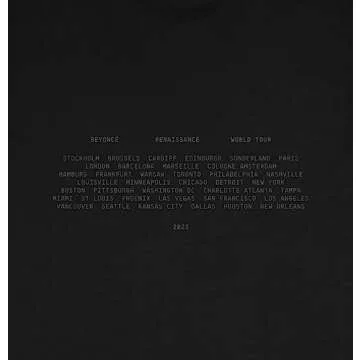 Beyoncé Unisex-Adult Standard Official Renaissance World Tour Merch Disco Cowboy Hat T-Shirt