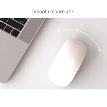 RENMTURE Dual-Sided Mouse Pad, Natural Cork & PU Leather Large Desk Pad for Office and Home Work, Desk Protector Non-Slip, Waterproof, Easy Clean (White, 36"x17")