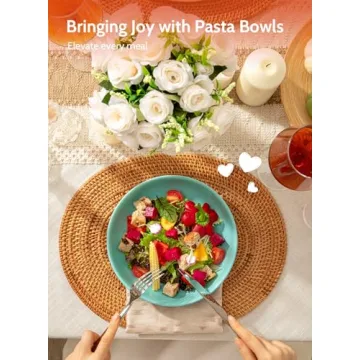 Sweese Colorful Pasta Bowls Set for Serving Dinner and Salad