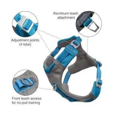 Kurgo Journey Air Dog Harness, Vest Harnesses for Dogs, Pet Hiking Harness for Running & Walking, Re...