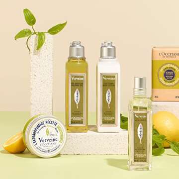 L'OCCITANE Verbena Body Lotion: Refreshing Lemon Scent, Softening, Moisturizing, Shea Butter & Organic Verbena Leaf Extract, Vegan